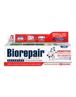BIOREPAIR Advanced Sensitive Doppia Azione 75 ml Зубна паста "Позбавлення чутливості подвійна дія"