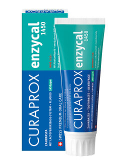 CURAPROX Enzycal 1450 ppm 75ml Зубна паста ферментна Enzycal з високом вмістом фтору
