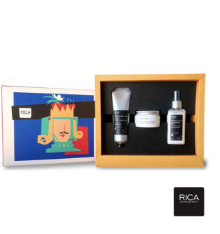 Rica Gift pack OPUNTIA MEN-BARBER Подарунковий чоловічий набір для гоління (емульсія, крем, бальзам)