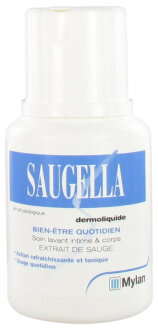 Saugella Dermoliquide 100 ml Щоденний гель для інтимної гігієни з екстрактом шалфею і молочною кислотою