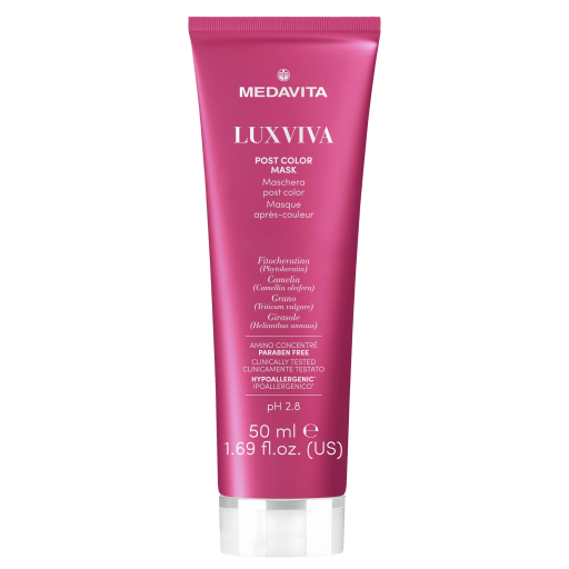 Medavita Luxviva Post Color Mask 50ml Маска постколор для збереження кольору фарбованого волосся