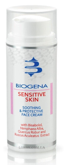 Biogena Sensitive Skin Soothing &amp; Protective Face Cream 50ml Заспокійливий крем для гіперчутливої шкіри