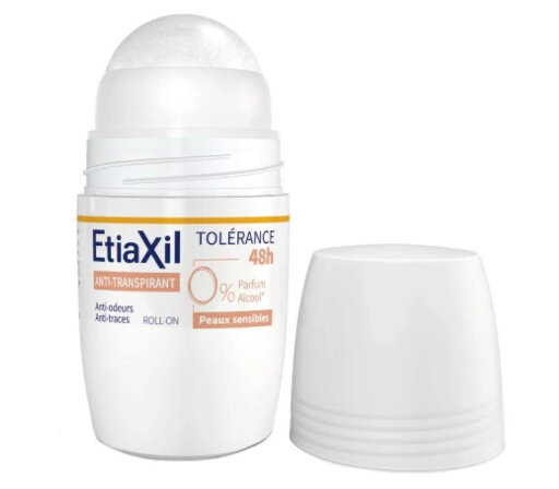 Etiaxil Antiperspirant Tolerance 48H 50ml Антиперспірант без запаху, захист 48 годин, Roll-on — Фото 1