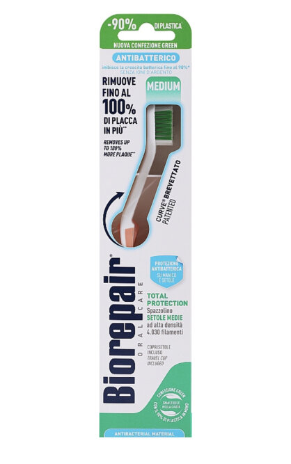 BIOREPAIR Зубная щетка &quot;Совершенная чистка&quot; Medium, для ежедневного ухода персиковая