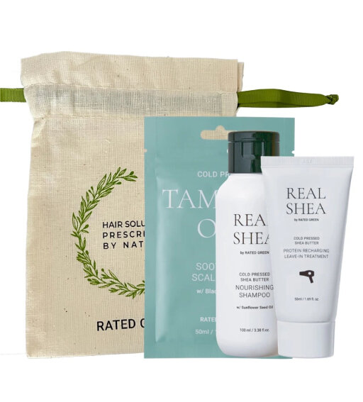 Rated Green Набор миниатюр с шампунем Real Shea