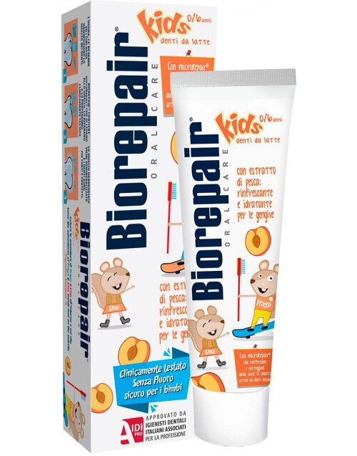 BIOREPAIR Kids 0-6 Рeach 50 ml Дитяча зубна паста &quot;Веселе мишеня&quot; персик