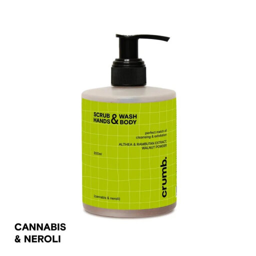 Crumb Cannabis &amp; neroll 300ml Гель для душу зі скрабинками для рук та тіла