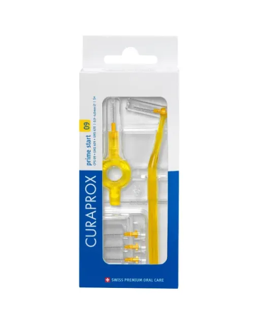CURAPROX CPS 09 Start Набір йоршиків міжзубних "Prime", d 0,9 мм (5 шт. + 2 шт. тримача)