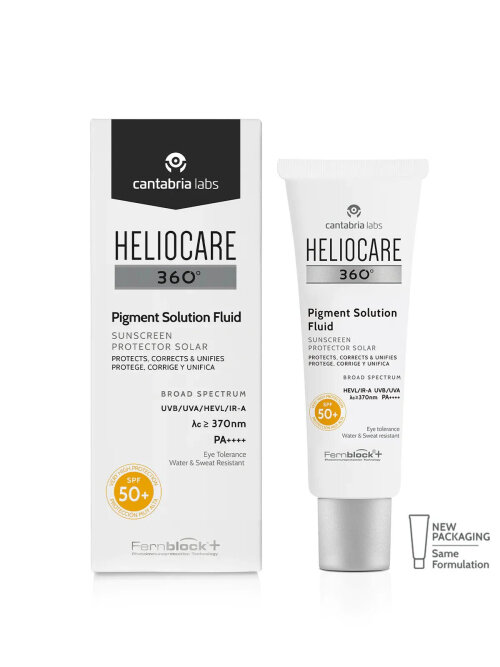 Cantabria Labs Heliocare 360 Pigment Solution Fluid SPF 50+ 50ml Фотозахисний флюїд для попередження та корекції сонячної гіперпігментації