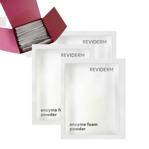 Reviderm Enzyme foam powder упаковка 20 шт 1g/1 саше Косметична ензимна пудра з антибактеріальним та абсорбуючим ефектом — Фото 1