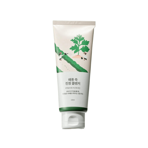 Round Lab Mugwort Calming Cleanser 150 ml Заспокійлива очищуюча пінка з морським полином