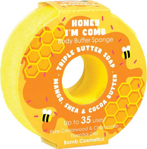Bomb Cosmetics Губка з милом Honey I&#039;m Comb Body Buffer Sponge