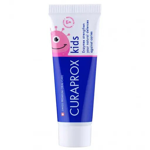 CURAPROX Kids Paste 10ml Дитяча зубна паста з фтором для дітей від 6-ти років смак кавуна