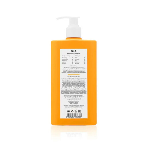 Q+A Vitamin C Body Cream 250ml Крем для тела с витамином С — Фото 1