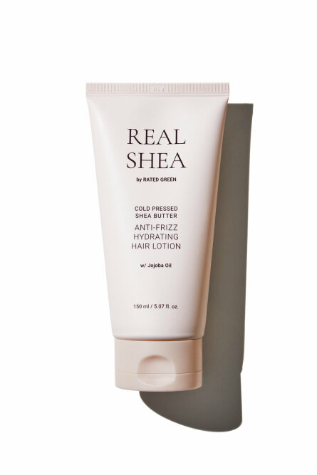 Rated Green Real Shea Cold Pressed Shea Butter Anti-frizz Hydrating Hair Lotion 150ml Увлажняющий лосьон для волос с маслом ши