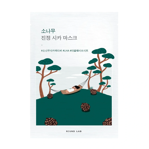 Round Lab Pine Calming Cica Mask Sheet 27 ml Заспокійлива тканинна маска з екстрактом голок сосни