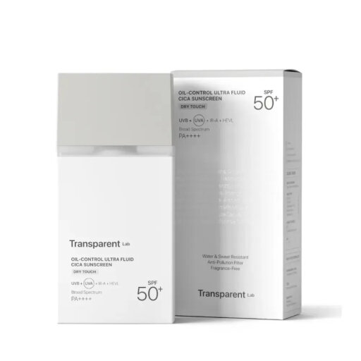 Transparent Lab Oil-Control Ultra Fluid Cica Sunscreen SPF50+ 100ml Сонцезахисний крем із центелою для контролю жирності шкіри — Фото 1