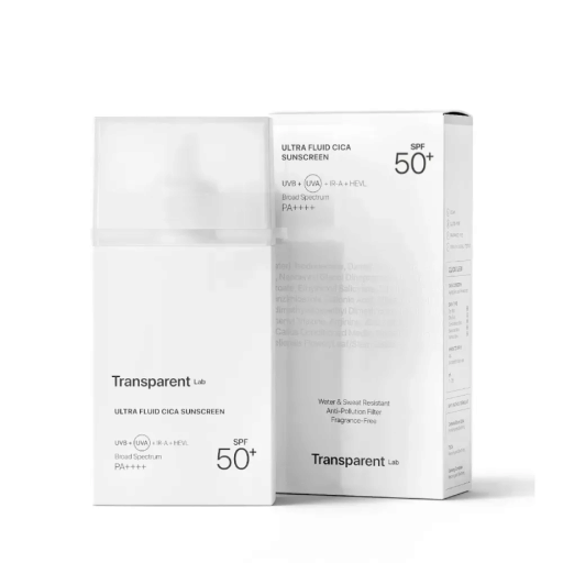 Transparent Lab Ultra Fluid Cica Sunscreen SPF50+ 100ml Ультра легкий сонцезахисний крем із центелою — Фото 1