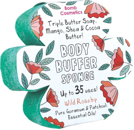 Bomb Cosmetics Губка з милом Wild Rosehip Body Buffer Soap Sponge