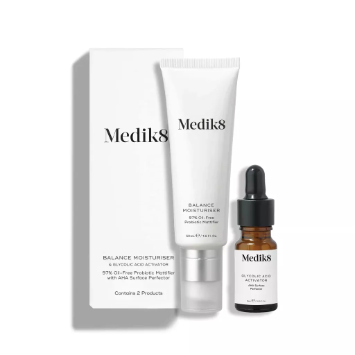 Medik8 Balance Moisturiser with Glycolic Acid Activator 50+10 ml Зволожуючий крем із пробіотиками, АНА і матуючою дією — Фото 1