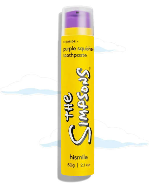 Hismile The Simpsons Purple Squishee Toothpaste 60g Зубна паста з фруктовим ароматом