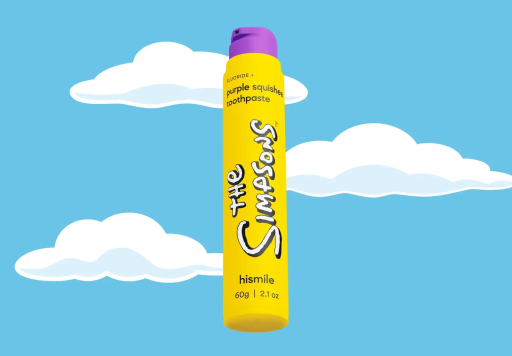 Hismile The Simpsons Purple Squishee Toothpaste 60g Зубна паста з фруктовим ароматом — Фото 2