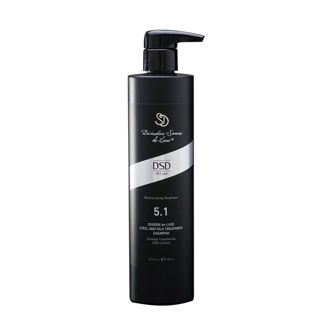DSD de Luxe 5.1 Dixidox Steel and Silk Treatment Shampoo 500ml - Відновлюючий шампунь сталь та шовк — Фото 1