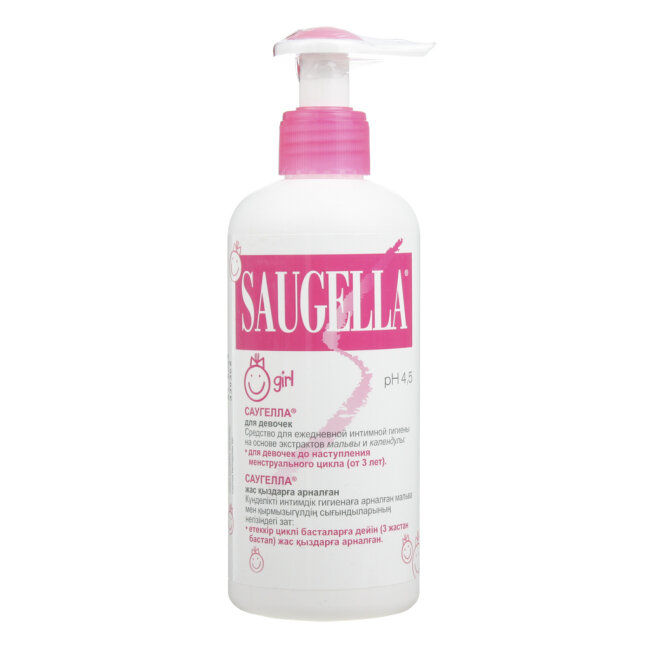 Saugella Girl 200 ml Щоденний гель для інтимної гігієни для дівчаток від 3-х років — Фото 1