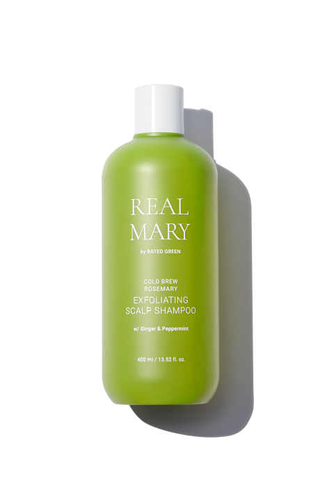 Rated Green Real Mary Cold Brewed Rosemary Exfoliating Scalp Shampoo 400ml Глибокоочищаючий відлущуючий шампунь з соком розмарину — Фото 1