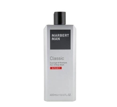 Marbert Man Classic Sport Hair & Body Wash 400ml Шампунь 2 в 1 для волос и гель для тела — Фото 1