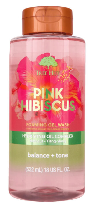 Tree Hut Pink Hibiscus Foaming Gel Wash 532ml Гель для душу — Фото 1