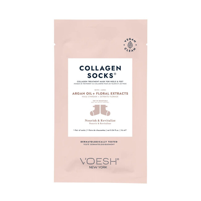 Voesh Collagen Socks Argan Oil+Floral Extrac Колагенові шкарпетки з аргановою олією+квітковими екстрактами — Фото 1