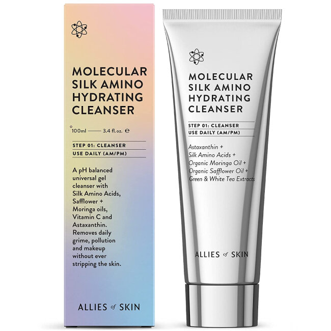 Allies Of Skin Molecular Silk Amino Hydrating Cleanser 100ml Очищуючий засіб для обличчя — Фото 1