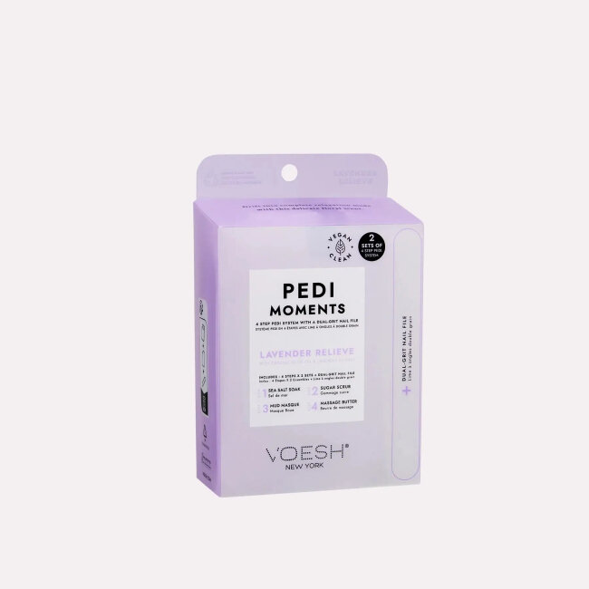 Voesh Pedi Moments Duo - Lavender Relieve Набір для педикюру "Лавандове полегшення" — Фото 1