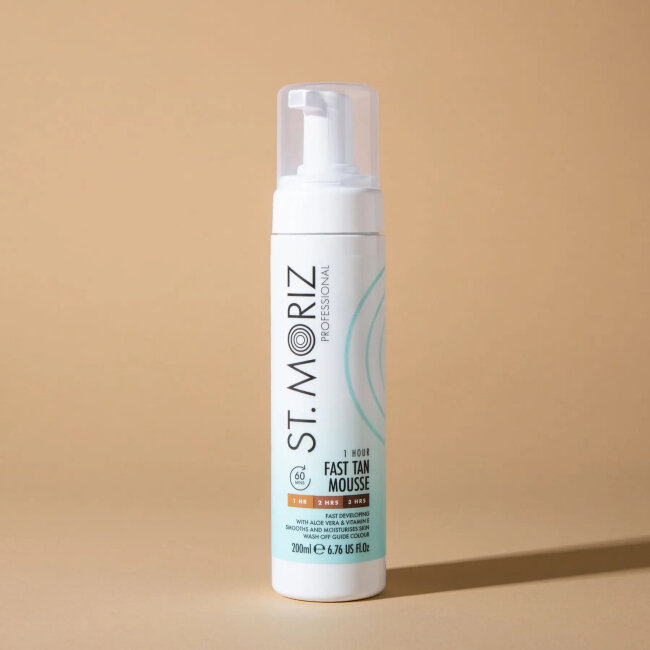 St Moriz Fast Tan 200ml Автобронзат-мус для експрес засмаги — Фото 1