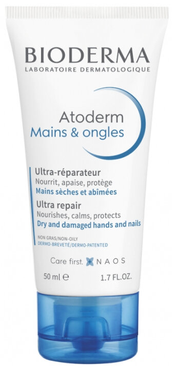 Bioderma Atoderm Hands & Nails Cream 50 ml Крем для рук — Фото 1
