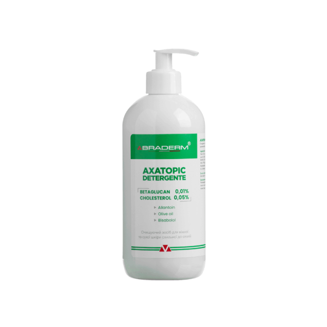 Braderm Axatopic Detergent 500ml Гель для очищения атопической кожи — Фото 1