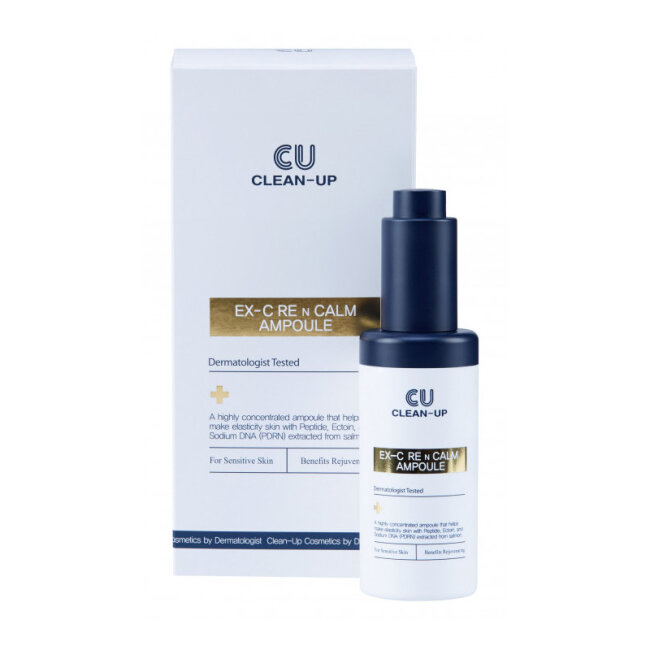 Cuskin Clean-Up Ex-C Calm Ampoule 30ml Лифтинг-концентрат с полинуклеотидами — Фото 1