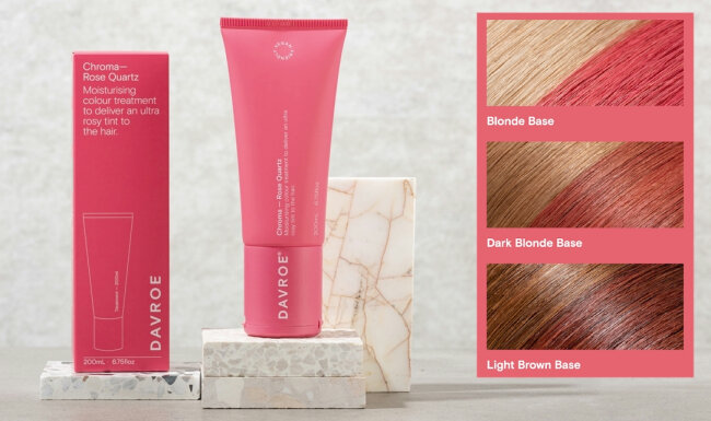Davroe Chroma Colour Treatments Rose Quartz 200ml Тонуючий бальзам для волосся — Фото 3