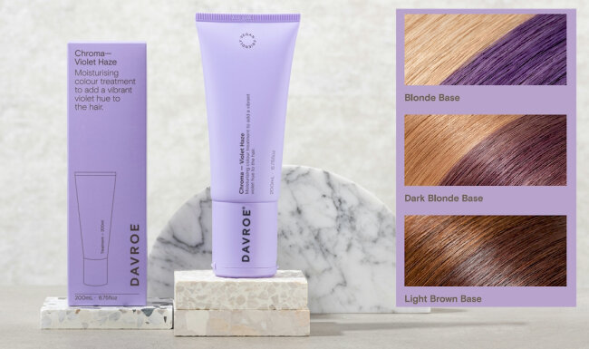 Davroe Chroma Colour Treatments Violet Haze 200ml Тонуючий бальзам для волосся — Фото 3