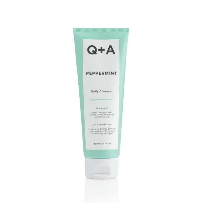 Q+A Peppermint Daily Cleanser 125ml Очищающий гель для лица с мятой — Фото 1