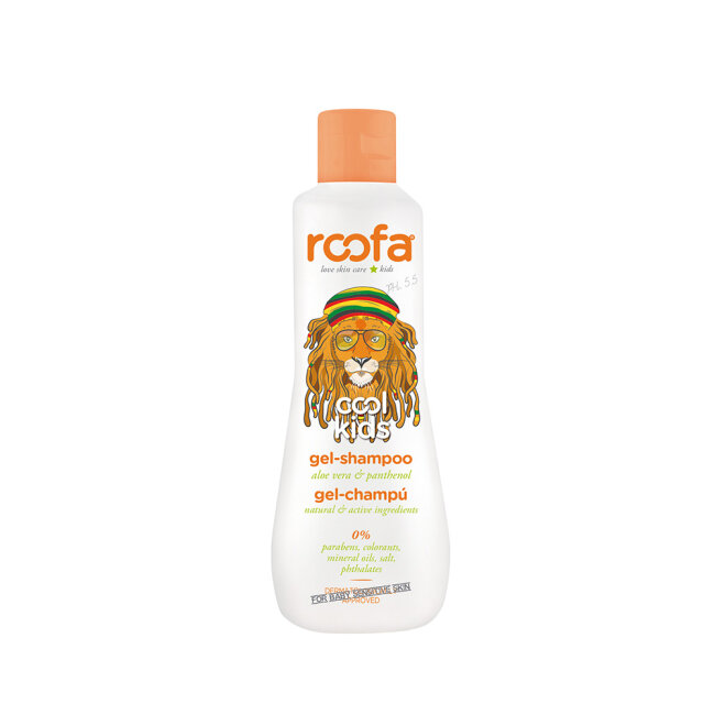 Roofa Cool kids Gel shampoo (Natural with Aloevera & Panthenol) 300 ml Гель шампунь — Фото 1