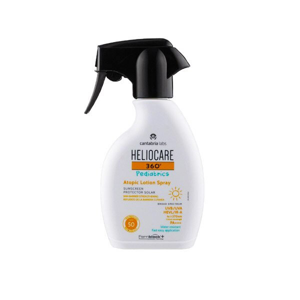 Cantabria Labs Heliocare 360° Pediatrics Atopic Lotion Spray SPF50 250ml Детский лосьон для атопической кожи — Фото 1