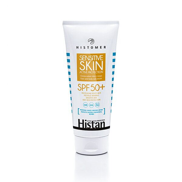 Histomer Histan Sensitive Skin Active Protection SPF50+ 200ml Сонцезахисний крем для обличчя та тіла — Фото 1