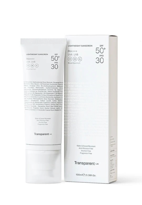 Transparent Lab Lightweight Sunscreen SPF50+ 100ml Легкий сонцезахисний крем — Фото 1