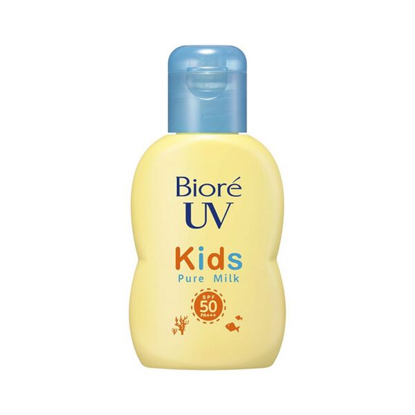 Biore UV Kids Pure Milk Sunscreen SPF50 / PA +++ 70ml Сонцезахисне молочко для дитячої та чутливої шкіри — Фото 1