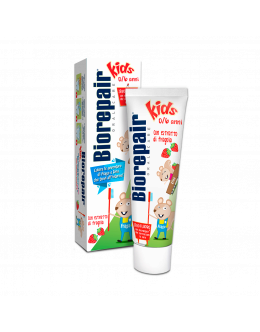 BIOREPAIR Kids 0-6 Strawberry 50ml Дитяча зубна паста "Веселе мишеня" суниця — Фото 1