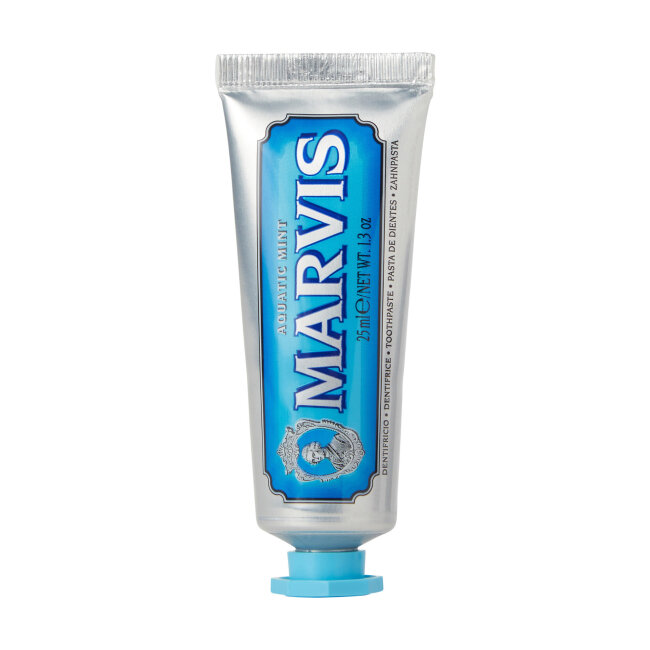 Marvis Dentifrice Aquatic Mint 25 ml Зубная паста Морская мята с фторидом — Фото 1