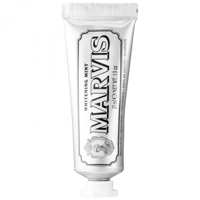 Marvis Dentifrice Whitening Mint 25 ml Зубная паста отбеливающая с фторидом — Фото 1