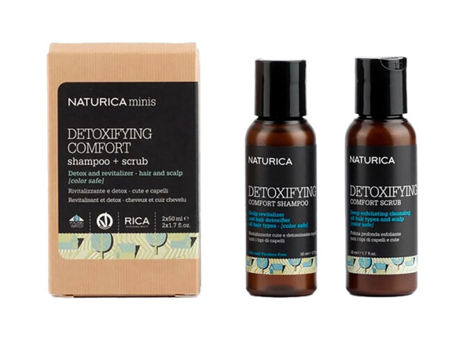 Rica Detoxifying Minis 2x50 ml Міні детокс набір: шампунь та скраб — Фото 1